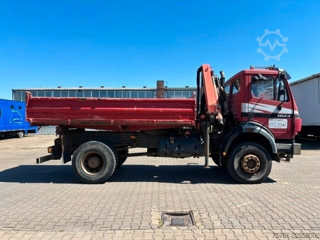 Kipper LKW MERCEDES-BENZ 1824 AK  Kipper Kran