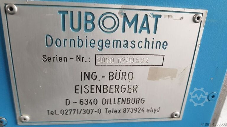 Electro-hydr. tube bending machine TRACTO Tubomat 2060