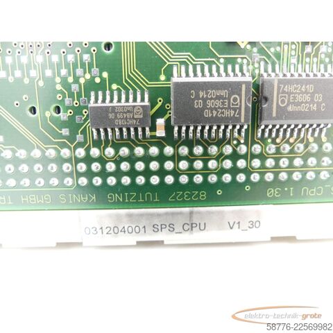 Component  SONPLAS  SPS_CPU V1_30 Steuerungskarte
