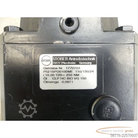 Component  Stöber Antriebstechnik P521SPD0100ME 110/130/24 Getriebe SN: 1770703