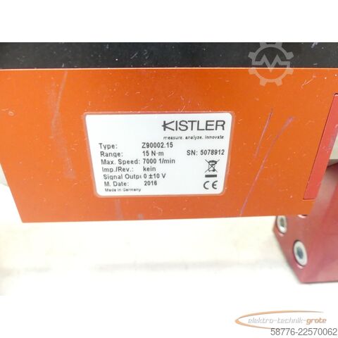 Component  Stöger 9278 Schraubautomat SN: SES003743 mit 2 x Kistler Z90002.15 Sensoren