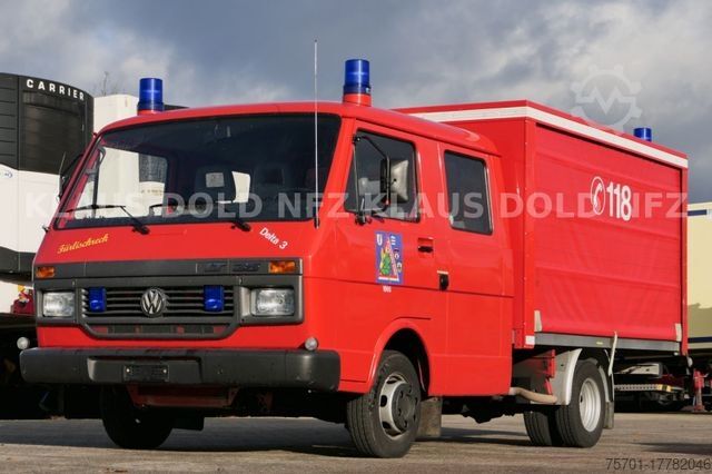 Transporter mit Pritsche & Plane VOLKSWAGEN LT 35 Feuerwehr Doppelkabine Orig. 13.000 km TOP