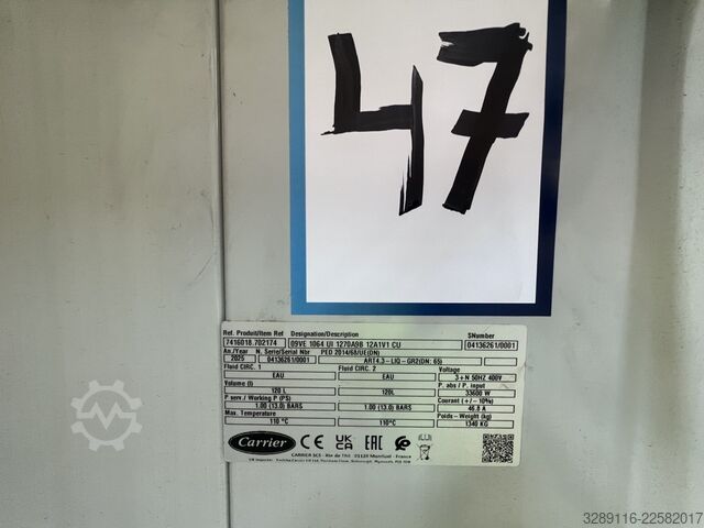 WATER DRY COOLER UNIT CARRIER 09VE 1064 UI
