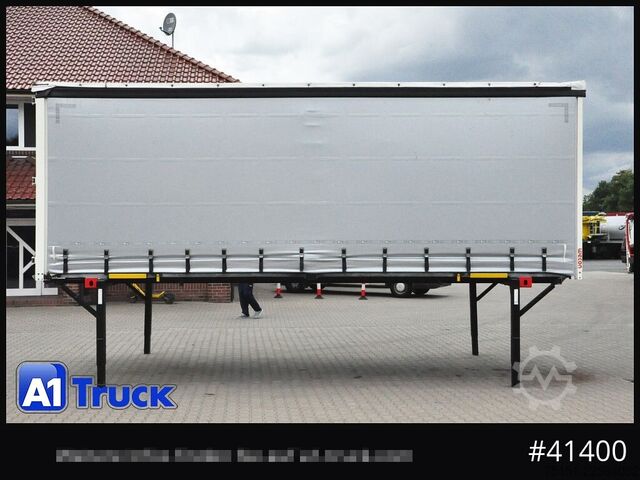 Swap body with flatbed & tarp WECON WPR 745, verzinkt, 2520  innen, Code XL, neue Plane