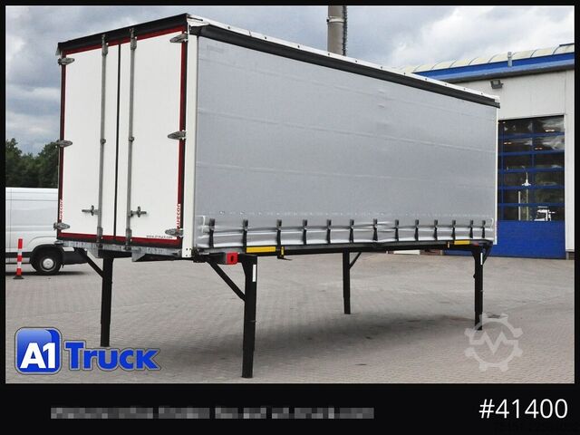 Swap body with flatbed & tarp WECON WPR 745, verzinkt, 2520  innen, Code XL, neue Plane