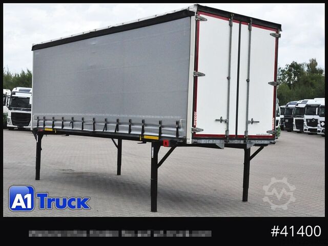 Swap body with flatbed & tarp WECON WPR 745, verzinkt, 2520  innen, Code XL, neue Plane