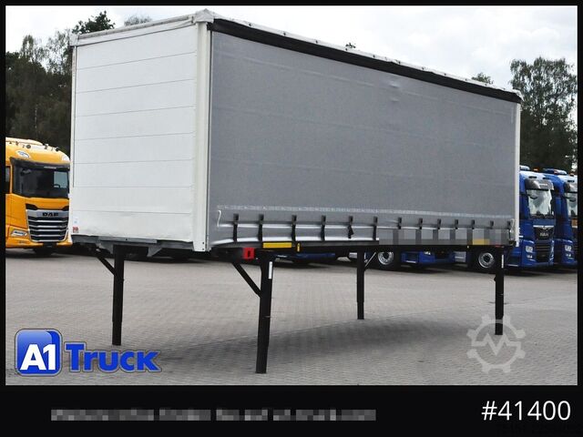 Swap body with flatbed & tarp WECON WPR 745, verzinkt, 2520  innen, Code XL, neue Plane