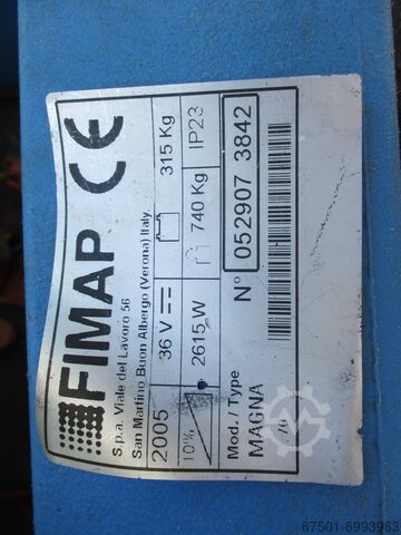 Wet scrubber scrubber dryer Fimap Kehrmaschine Magna Aufsitz Kehr