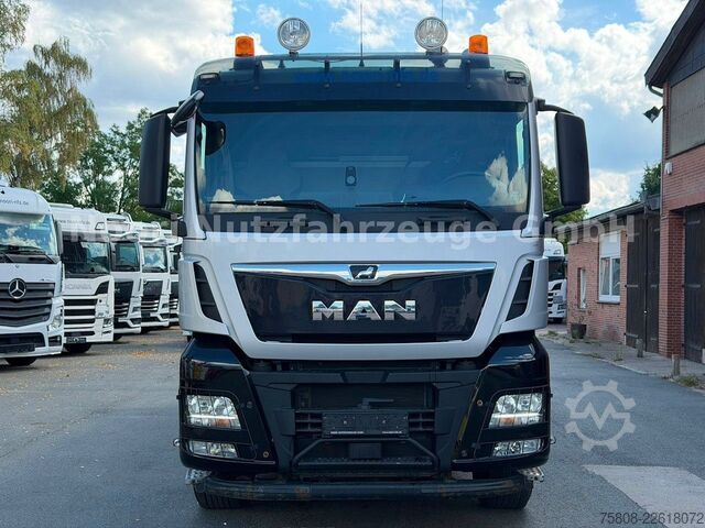 Kipper LKW MAN TGX 33.500 6x4 Kipper Kran PK19.001 Funk Greifer