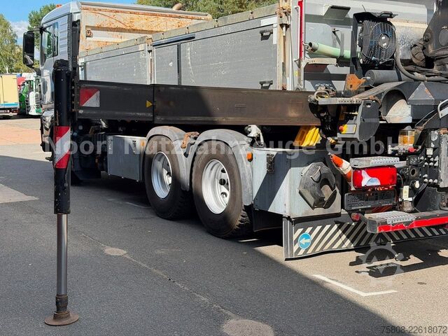 Kipper LKW MAN TGX 33.500 6x4 Kipper Kran PK19.001 Funk Greifer