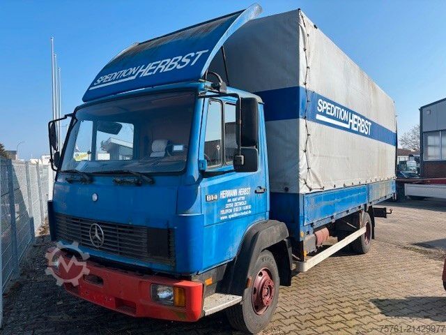 Curtain sider van MERCEDES-BENZ 814 Blatt-Blatt 6 Zylinder