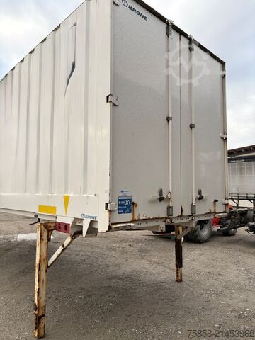 Wechselbrücke mit Kofferaufbau Krone BDF Stahl Wechselkoffer Türen