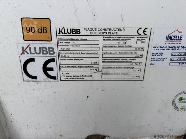 Citroën Jumper 2.2HDI 12.5-meter access platform (aerial work platform), 61,000 km, 2016 CITROËN Jumper 2.2HDI 12.5Meter Arbeitsbuhne hoogwerker  61dkm 2016