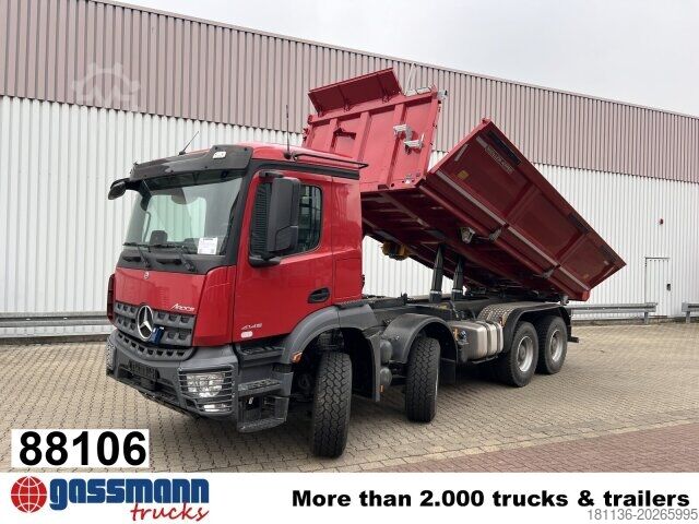 Tipper truck Mercedes-Benz Arocs 4146 K 8x4/4, Grounder, Multimedia Cockpit,