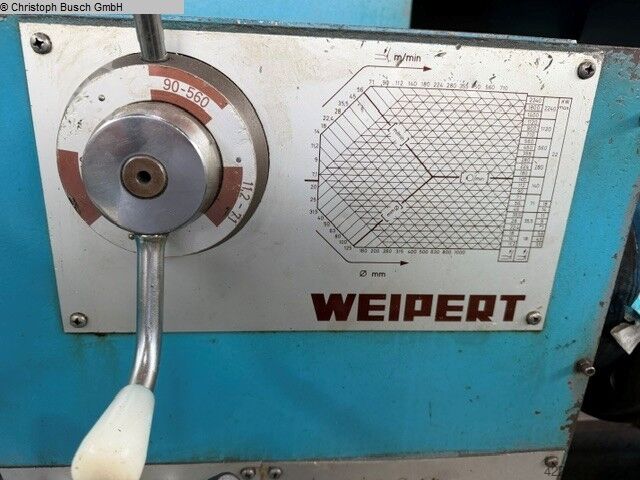Drehmaschine-konventionell-elektronisch WEIPERT W 722/1