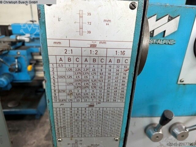 Drehmaschine-konventionell-elektronisch WEIPERT W 722/1