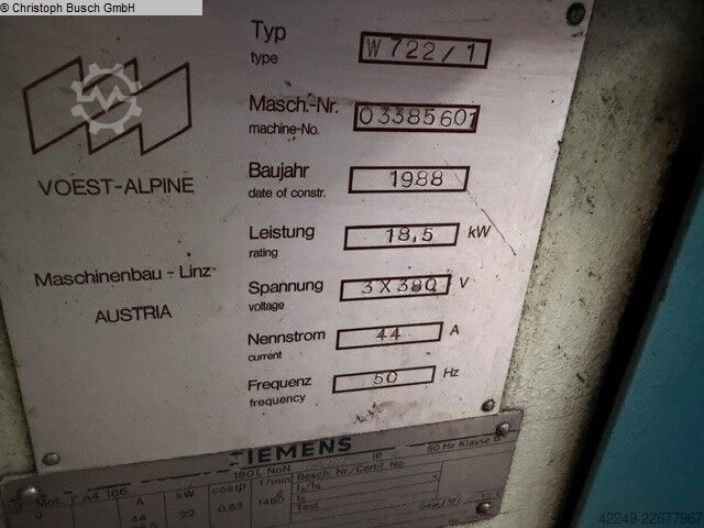 Drehmaschine-konventionell-elektronisch WEIPERT W 722/1