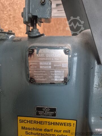 Eccentric press Karl Burkhard MABU TYP 10 TF