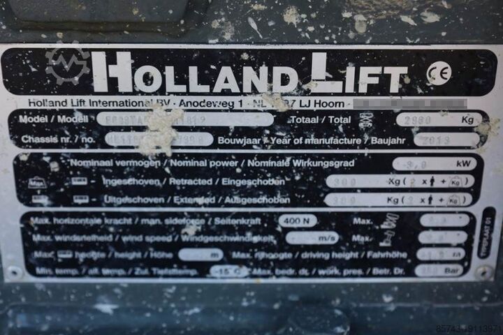 Scherenhebebühne Holland Lift Ecostar HL-11812 Electric, 14m Working Height, 300