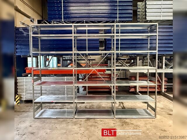 Cantilever rack 3,94 lfm Gebrauchtes STOW Fachbodenregal 300 cm hoch, 60 cm tief, 7 Lagerebenen