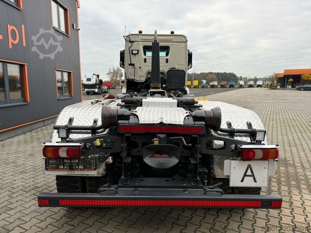 Roll-off tipper truck MERCEDES-BENZ Arocs 4145 8x4 Abrollkipper MEILLER RS 26.60L