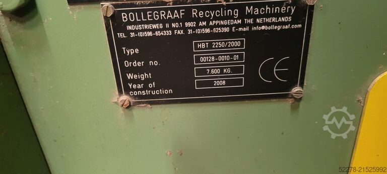 Kettenförderband HBT2250/2000 mit EWFH Bollegraaf HBT 2250/2000