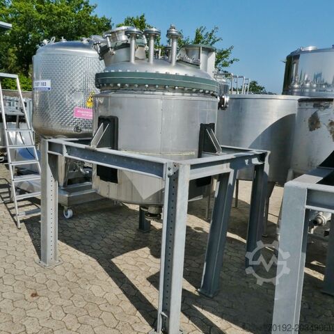 1150 Liter heiz-/kühlbarer Druckbehälter aus V4A 7166