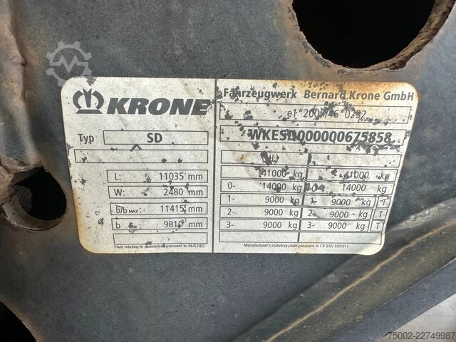 Containertransport Krone 40FT HIGH CUBE / BPW / DRUMBRAKES / NL-CHASSIS