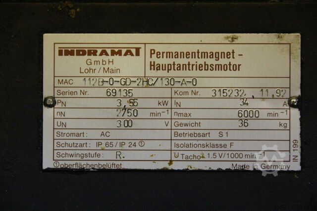 Permanent Magnet Motor Indramat MAC112B-O-GD-2HC/130-A-O