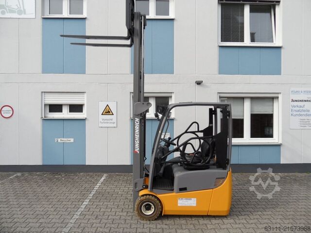 Elektro 3 Rad-Stapler Jungheinrich EFG 115 - unter 2 Meter Bauhöhe - Freihub