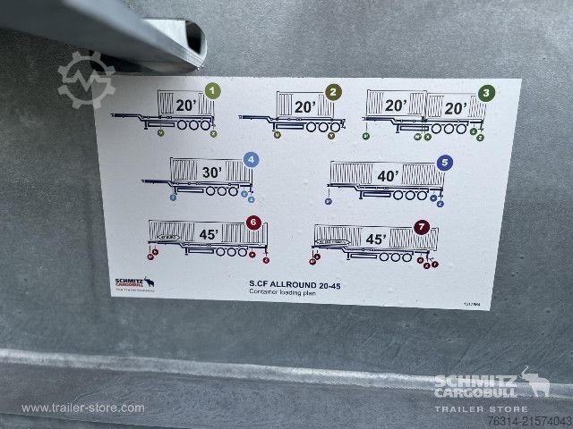 Auflieger Schmitz Cargobull Containerfahrgestell Standard