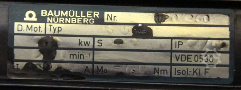 Servo motor 2 kW 3000 rpm Baumüller TS-5