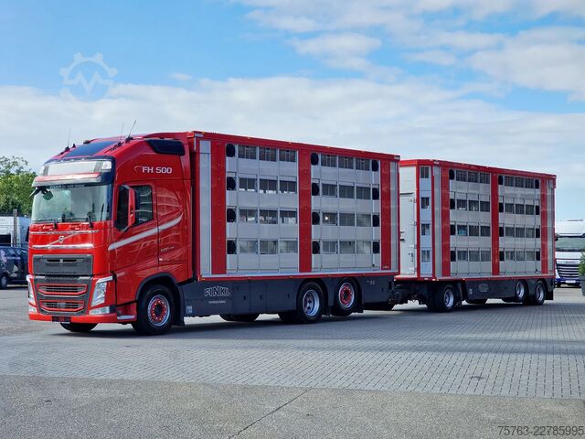 Cattle transport Volvo FH 13.500 6x2 - Livestock 4 deck Finkl + Finkl ...
