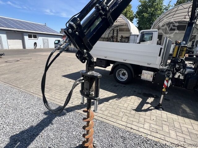 Pritschenwagen Fuso 3S15 Alu Pritsche 2.80m Ladekran Bohrgerät