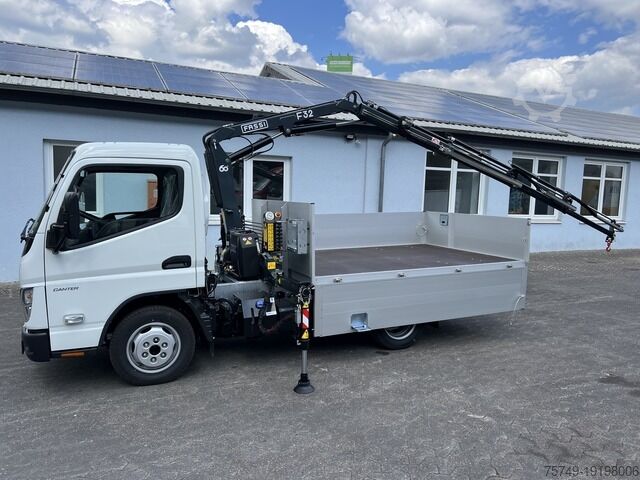 Pritschenwagen Fuso 3S15 Alu Pritsche 2.80m Ladekran Bohrgerät