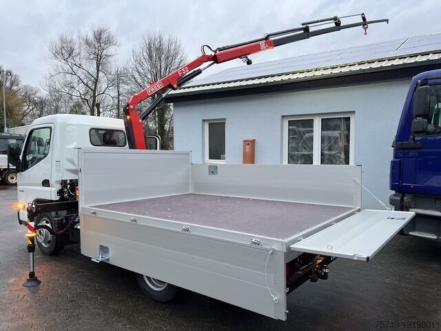 Pritschenwagen Fuso 3S15 Alu Pritsche 2.80m Ladekran Funk!