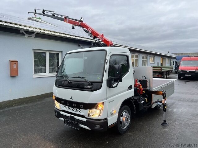 Pritschenwagen Fuso 3S15 Alu Pritsche 2.80m Ladekran Funk!