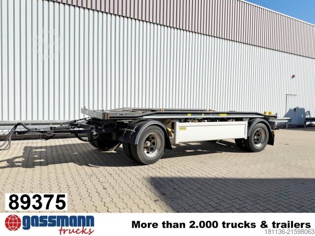 Roll off trailer Hüffermann HAR 20.58, Abrollanhänger, Deichsel absenkbar