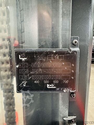 Hochhubwagen Linde L 14 i Triplex