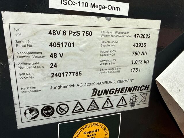 Elektro 3 Rad-Stapler Jungheinrich EFG 220 / 3177 Std.