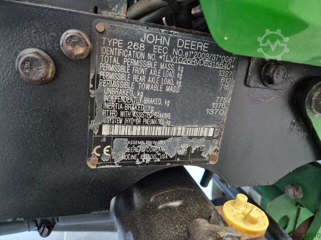 Mini tractor John Deere 1026R - 4WD - Serviced! - Only 361MTH