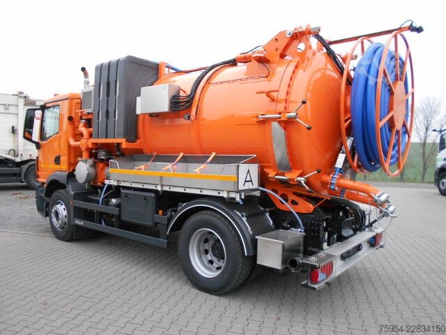 Vacuum tank truck man TGM 18.320 4x2 BL / Faros 10,5