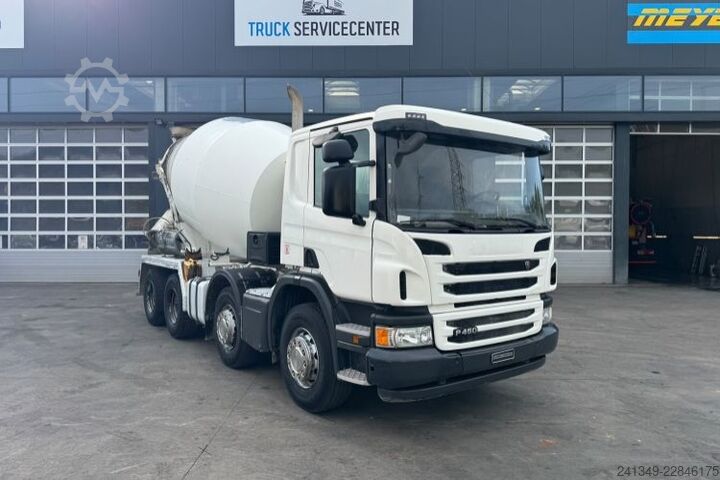Concrete mixer truck SCANIA P450 8x4 Stetter 9m3