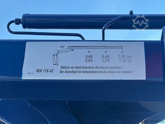 Autokran MERCEDES-BENZ 1836 LL Antos Pritsche & Heckkran MKG 116 A