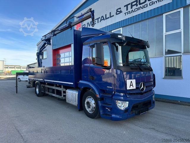 LKW mit Pritsche (offen) MERCEDES-BENZ 1836 LL Antos Pritsche & Heckkran MKG 116 A