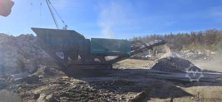 Mobile Backenbrecher auf Kettenfahrwerk Powerscreen Premiertrak 400 jaw crusher