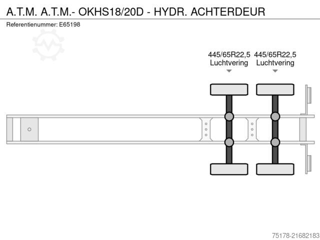 Tipper A.T.M. A.T.M.- OKHS18/20D - HYDR. ACHTERDEUR