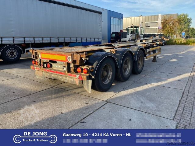 Containertransport Van Hool 3B0071 / BPW + Drum / 1x Extendable / 1x Lift Axle