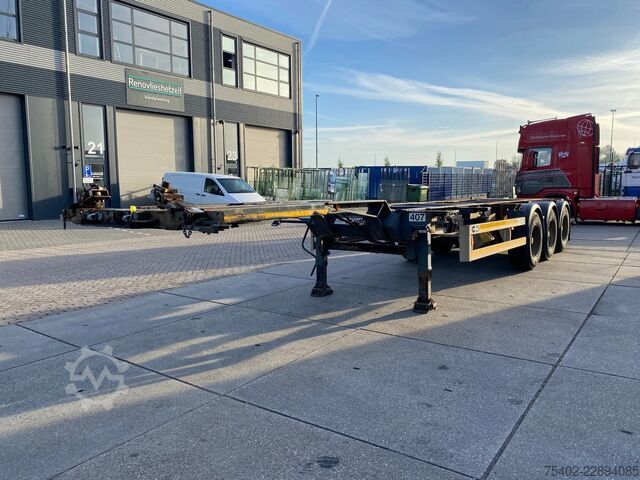 Containertransport Van Hool 3B0071 / BPW + Drum / 1x Extendable / 1x Lift Axle