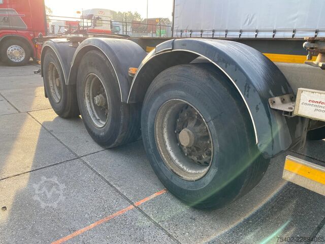 Containertransport Van Hool 3B0071 / BPW + Drum / 1x Extendable / 1x Lift Axle